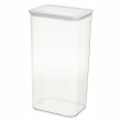 Burk för torrvaror, 4 L, PANSINO ECOZEN XL CANISTER, 16 x 12 x H 30,5 cm , Transparent / Vit