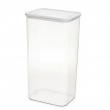Burk för torrvaror, 4 L, PANSINO ECOZEN XL CANISTER, 16 x 12 x H 30,5 cm , Transparent / Vit