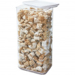 Burk för torrvaror, 4 L, PANSINO ECOZEN XL CANISTER, 16 x 12 x H 30,5 cm , Transparent / Vit