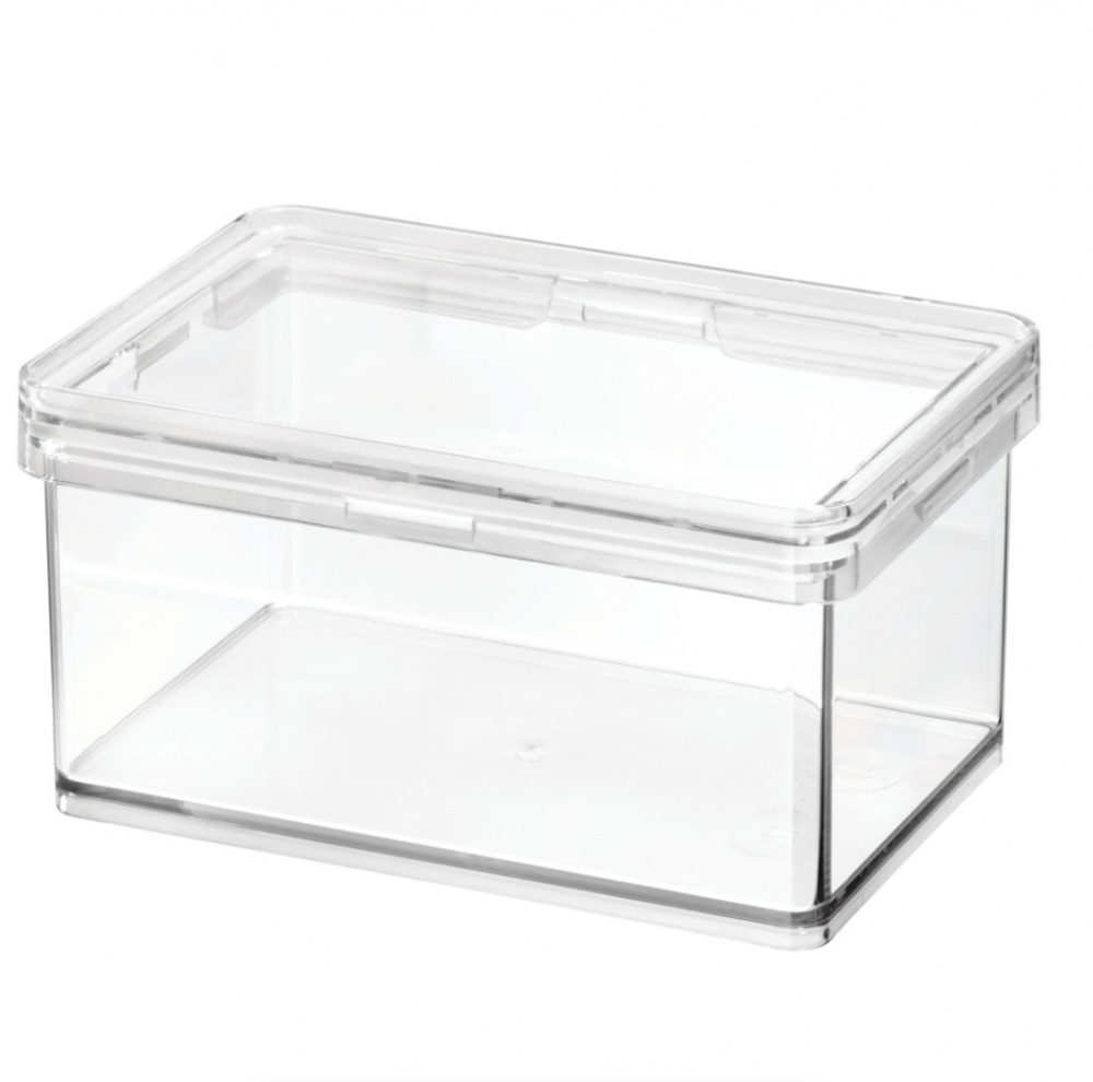 Burk för torrvaror, 470 ml, THE HOME EDIT SMALL CANISTER, 10,2 x 15,2 x H 8,3 cm , Transparent i gruppen Förvaring / Köksförvaring / Förvaringslådor och burkar hos SmartaSaker.se (40293)