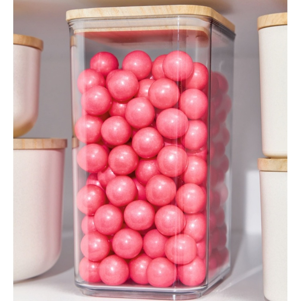 Burk för torrvaror, trä lock, 4 L, PANSINO RPET XL CANISTER, 16 x 12 x H 30,5 cm , Transparent / Natur i gruppen Förvaring / Köksförvaring / Förvaringsburkar hos SmartaSaker.se (40294)