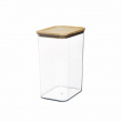 Burk för torrvaror, trälock, 3 L, PANSINO RPET LARGE CANISTER, 16 x 12 x H 23 cm , Transparent / Natur Burk för torrvaror, trälock, 3 L, PANSINO RPET LARGE CANISTER, 16 x 12 x H 23 cm , Transparent / Natur
