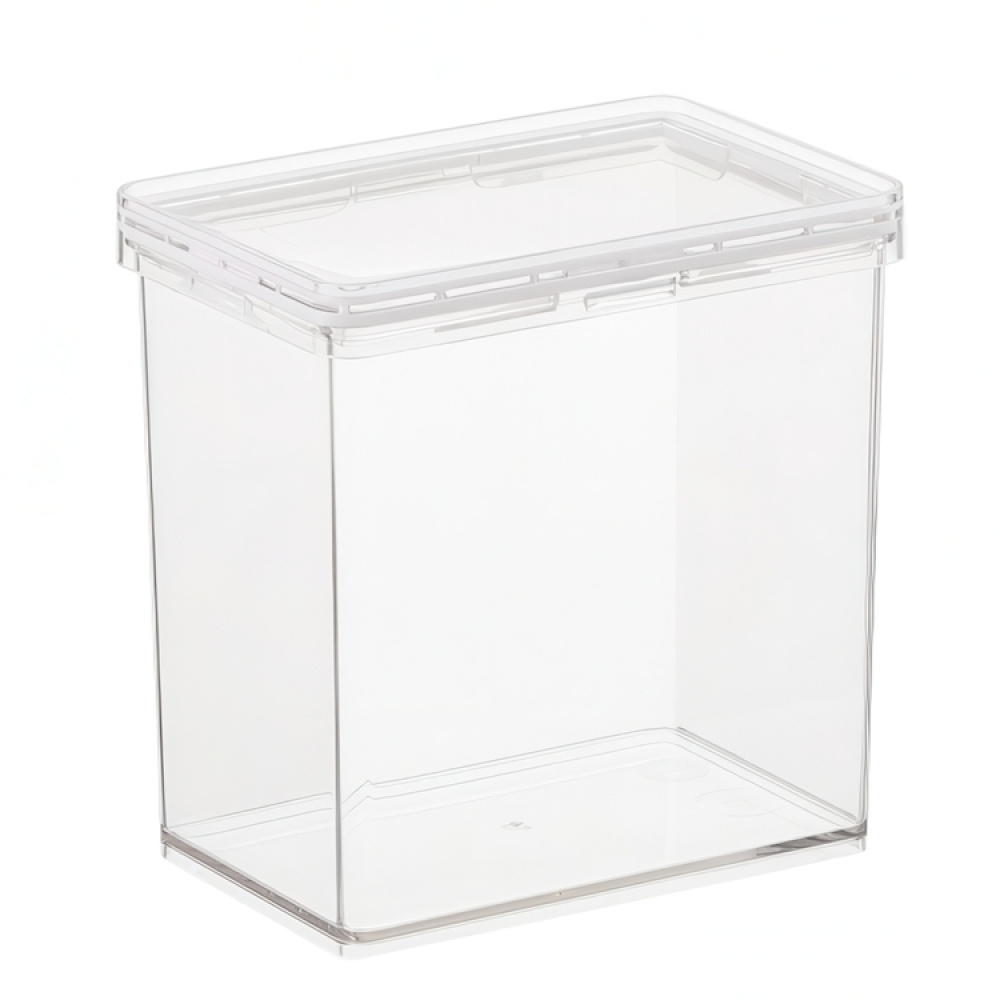 Burk för torrvaror, 1,4 L, THE HOME EDIT MEDIUM CANISTER, 10,2 x 15,2 x H 15,6 cm , Transparent i gruppen Förvaring / Köksförvaring / Förvaringsburkar hos SmartaSaker.se (40296)