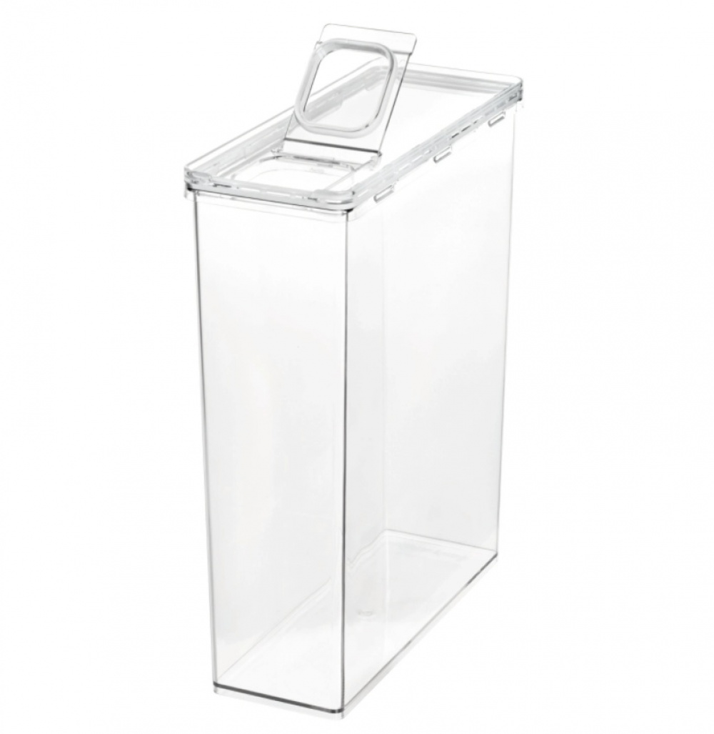 Burk för torrvaror, 5,6 L, Med flip-lock, THE HOME EDIT CEREAL CANISTER, 10,2 x 25,4 x H 31 cm, Klar i gruppen Förvaring / Köksförvaring / Förvaringslådor och burkar hos SmartaSaker.se (40297)