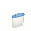 Burk med flip-lock, 0,9 L, CLUB CUISINE SMALL, Transparent / Blå Burk med flip-lock, 0,9 L, CLUB CUISINE SMALL, Transparent / Blå