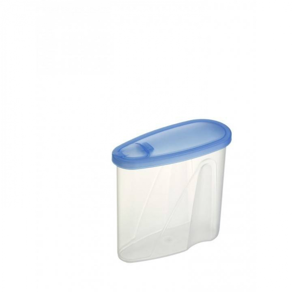 Burk med flip-lock, 0,9 L, CLUB CUISINE SMALL, Transparent / Blå i gruppen Förvaring / Köksförvaring / Förvaringslådor och burkar hos SmartaSaker.se (40302)