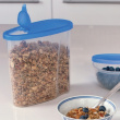 Burk med flip-lock, 2,8 L, CLUB CUISINE LARGE, Transparent / Blå Burk med flip-lock, 2,8 L, CLUB CUISINE LARGE, Transparent / Blå