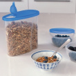 Burk med flip-lock, 2,8 L, CLUB CUISINE LARGE, Transparent / Blå Burk med flip-lock, 2,8 L, CLUB CUISINE LARGE, Transparent / Blå