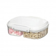 Burk tvådelad, 630 ml, SISTEMA BAKE IT SPLIT, Klar / Vit Burk tvådelad, 630 ml, SISTEMA BAKE IT SPLIT, Klar / Vit