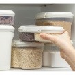 Burk tvådelad, 630 ml, SISTEMA BAKE IT SPLIT, Klar / Vit Burk tvådelad, 630 ml, SISTEMA BAKE IT SPLIT, Klar / Vit