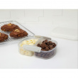 Burk tvådelad, 630 ml, SISTEMA BAKE IT SPLIT, Klar / Vit Burk tvådelad, 630 ml, SISTEMA BAKE IT SPLIT, Klar / Vit
