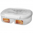Burk tvådelad, 630 ml, SISTEMA BAKE IT SPLIT, Klar / Vit Burk tvådelad, 630 ml, SISTEMA BAKE IT SPLIT, Klar / Vit