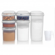 Burk tvådelad, 630 ml, SISTEMA BAKE IT SPLIT, Klar / Vit Burk tvådelad, 630 ml, SISTEMA BAKE IT SPLIT, Klar / Vit