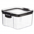 Burk, 0,46 liter, TRITAN ULTRA SQUARE, Klar / Svart Burk, 0,46 liter, TRITAN ULTRA SQUARE, Klar / Svart