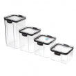 Burk, 0,7 liter, TRITAN ULTRA SQUARE, Klar / Svart Burk, 0,7 liter, TRITAN ULTRA SQUARE, Klar / Svart