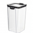 Burk, 1,3 liter, TRITAN ULTRA SQUARE, Klar / Svart Burk, 1,3 liter, TRITAN ULTRA SQUARE, Klar / Svart