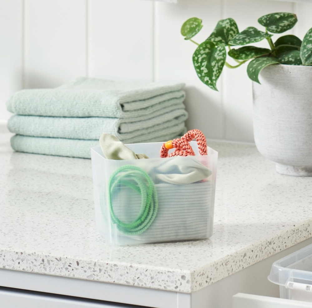 Burk, SMARTSTORE SMALL INSERTS, 12 x 9 x H 9 cm, Transparent i gruppen Förvaring / Köksförvaring / Förvaringslådor och burkar hos SmartaSaker.se (40333)