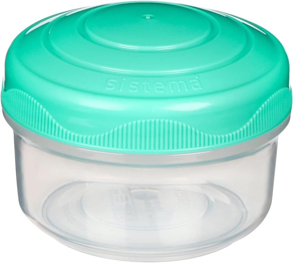 Burkar för mellanmål, 130 ml, 3 st, SISTEMA MINI BITES, Mint / Blå i gruppen Förvaring / Köksförvaring / Förvaringslådor och burkar / Sistema hos SmartaSaker.se (40336)