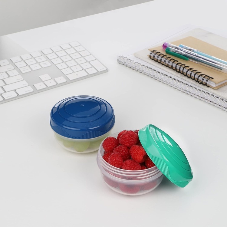 Burkar för mellanmål, 210 ml, 2 st, SISTEMA PORTIONPOD i gruppen Förvaring / Köksförvaring / Matlådor / Matlådor i plast hos SmartaSaker.se (40337)
