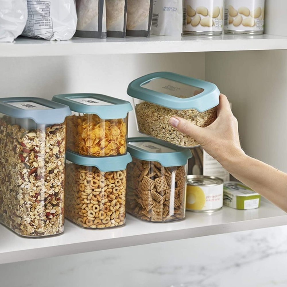 Burkar för torrförvaring, 5 st, CUPBOARD-STORE CONTAINER SET, Joseph Joseph, Klar / Blå i gruppen Förvaring / Köksförvaring / Förvaringsburkar hos SmartaSaker.se (40340)