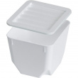 Burkar med Lock, Set med 3, SISTEMA SMALL ORGANISER TUB, 14 x 14 x H 11 cm, Vit