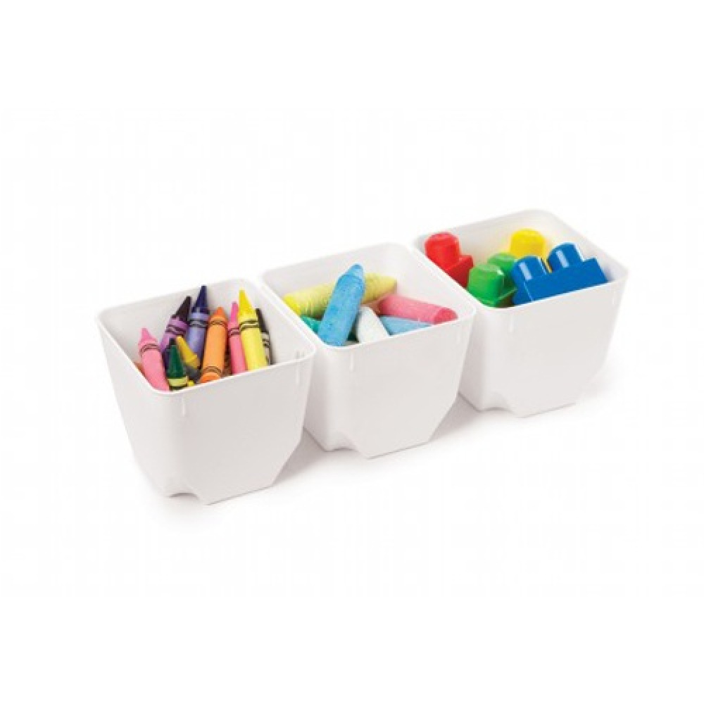 Burkar med Lock, Set med 3, SISTEMA SMALL ORGANISER TUB, 14 x 14 x H 11 cm, Vit i gruppen Förvaring / Köksförvaring / Förvaringslådor och burkar hos SmartaSaker.se (40345)