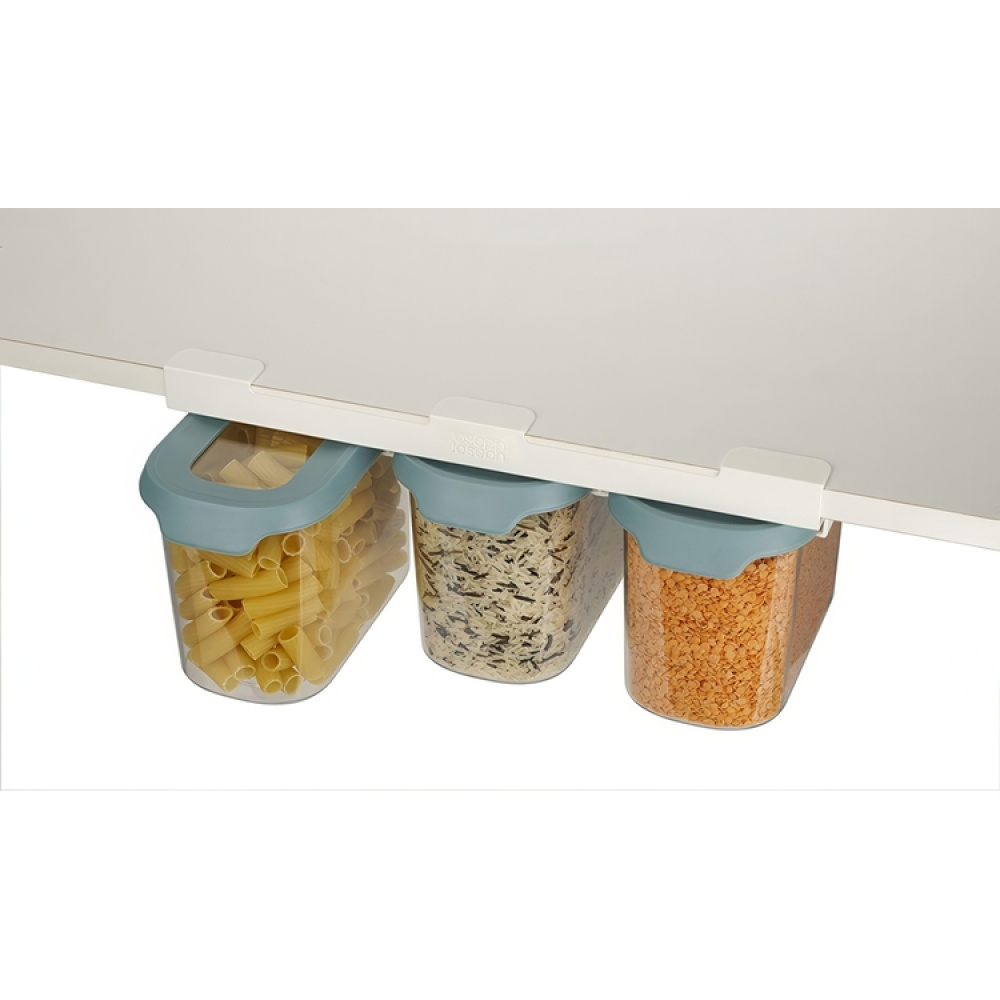 Burkar Under-Hylla Förvaring, 3-delig, CUPBOARD-STORE, Large, Joseph Joseph, Klar / Blå i gruppen Förvaring / Köksförvaring / Organisera köksskåp / Under hyllan-förvaring hos SmartaSaker.se (40347)