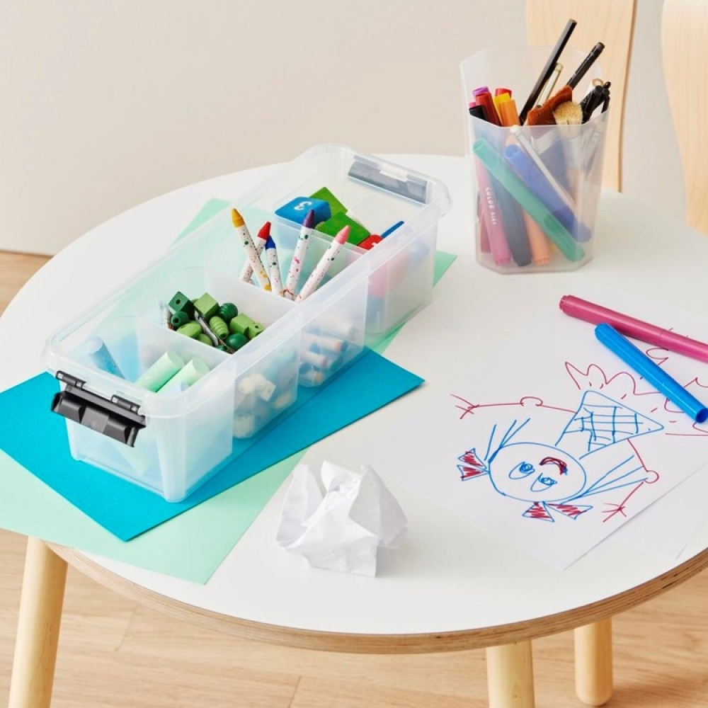 Burkar, Insatser, 4 st, SMARTSTORE SPECIAL SMALL INSERTS, 12 x 9 x H 9 cm, Transparent i gruppen Förvaring / Förvaringslådor / SmartStore förvaringslådor hos SmartaSaker.se (40350)