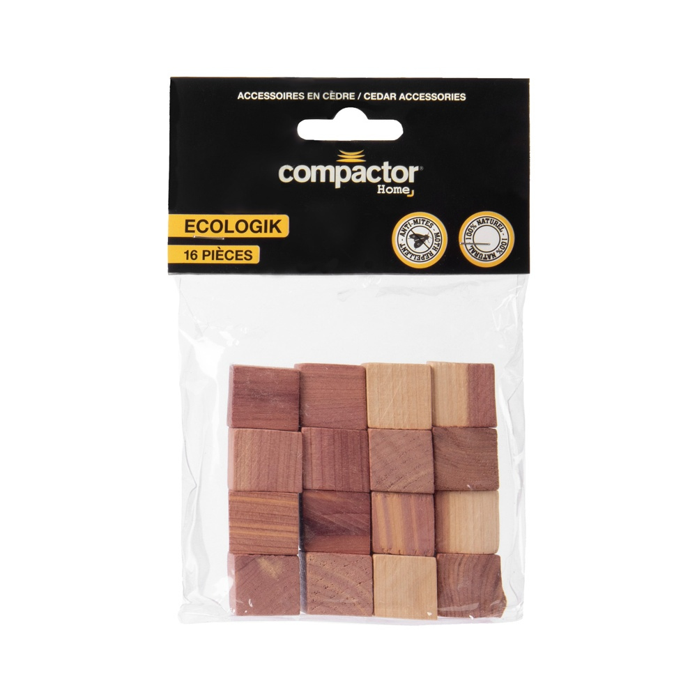 Cederträkuber, 16 st, RED CEDAR CUBES, 2 x 2 x 2 cm, Natur i gruppen Förvaring / Garderobsförvaring hos SmartaSaker.se (40362)