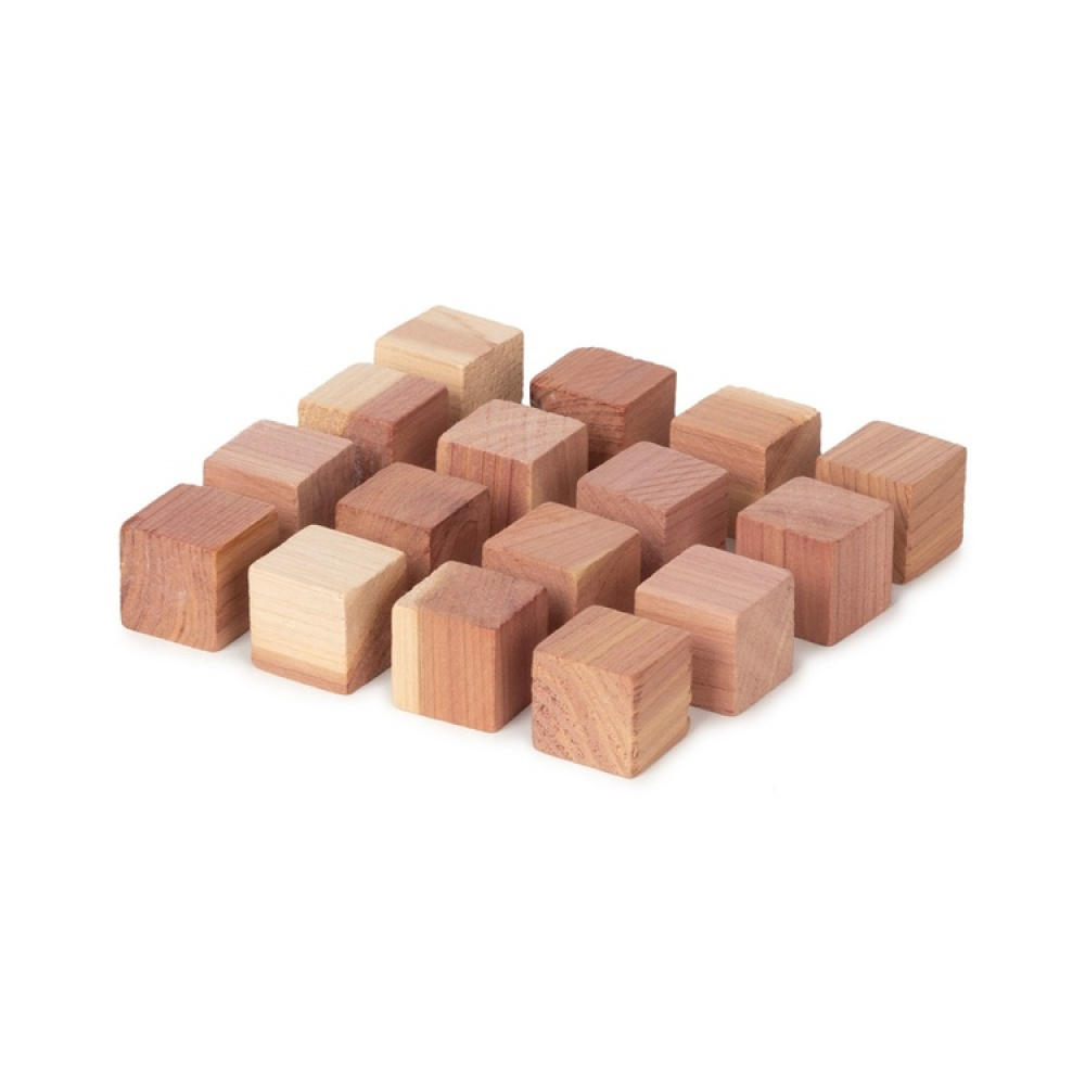 Cederträkuber, 16 st, RED CEDAR CUBES, 2 x 2 x 2 cm, Natur i gruppen Förvaring / Garderobsförvaring hos SmartaSaker.se (40362)