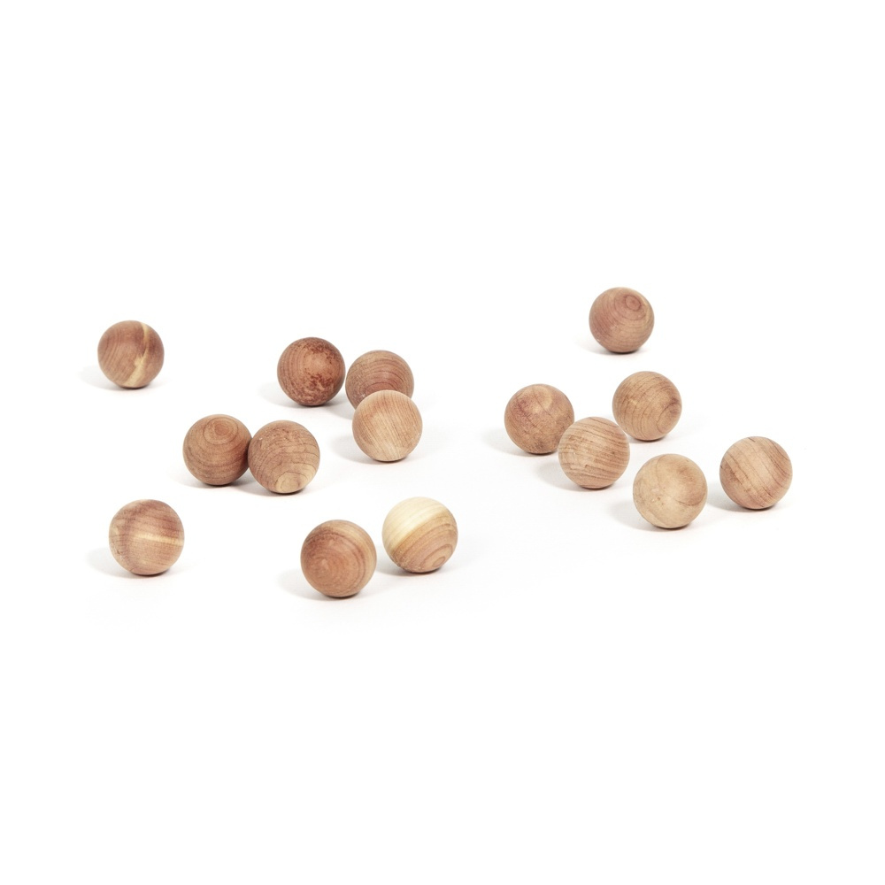 Cederträkulor, 15 st, BILLES EN CEDRE, Ã˜ 2 cm, Natur i gruppen Förvaring / Garderobsförvaring hos SmartaSaker.se (40363)