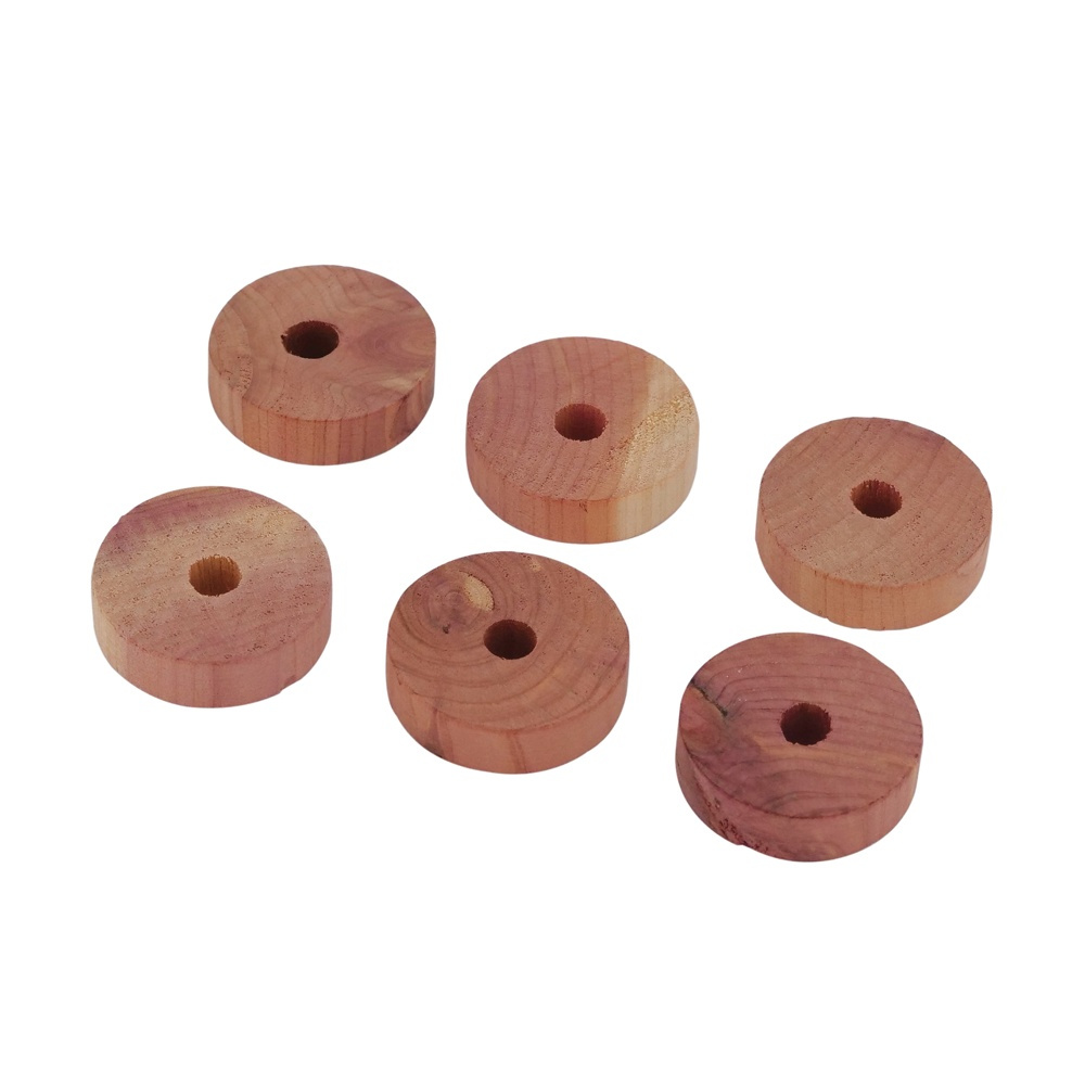 Cederträ-ringar, 6 st, PASTILLES EN CEDRE, Ã˜ 3,5 cm, Natur i gruppen Förvaring / Garderobsförvaring hos SmartaSaker.se (40365)