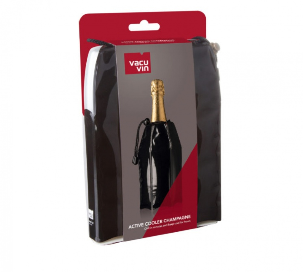 Champagnekylare, ACTIVE COLER WINE, Vacu Vin, Svart i gruppen Förvaring / Köksförvaring hos SmartaSaker.se (40366)