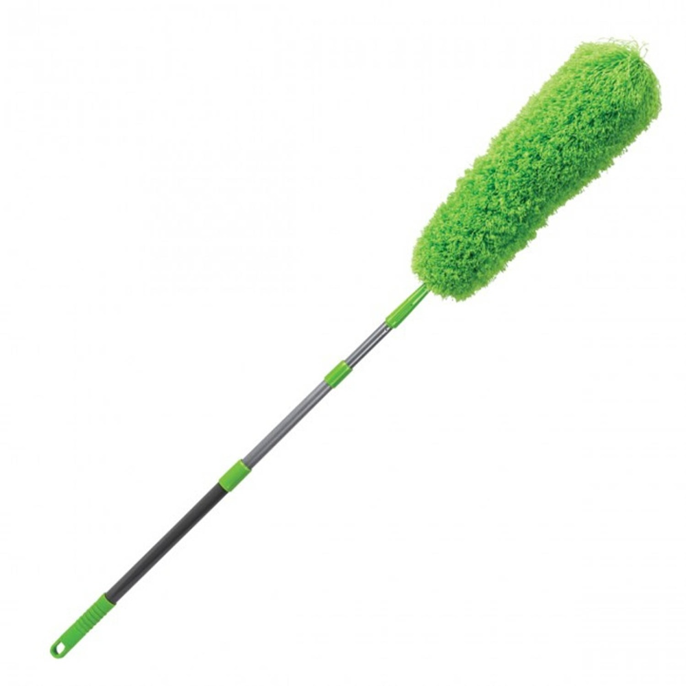 Dammvippa, Mikrofiber, Extra lång, TELESCOPIC DUSTER, 116 ~ 181 cm, Grön / Silver i gruppen Förvaring / Städförvaring och sopsortering hos SmartaSaker.se (40370)