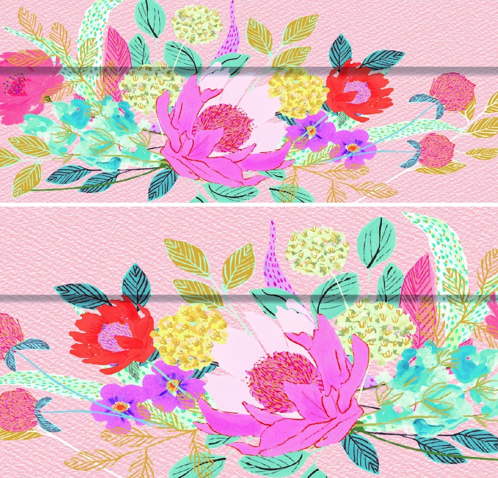Dekorativa Lådor, 3 st, PARTY FLORAL, Rosa i gruppen Förvaring / Förvaringslådor hos SmartaSaker.se (40376)