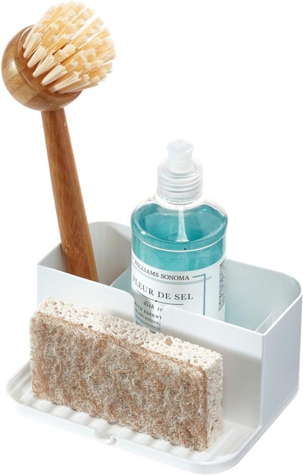 Diskbänksförvaring av återvunnen plast, ID RPET SMALL SINK CADDY, 15,2 x 12,1 x H 7,3 cm, Vit i gruppen Förvaring / Köksförvaring / Diskställ och diskbänk hos SmartaSaker.se (40392)