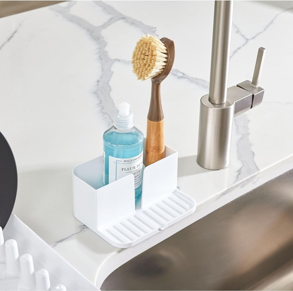 Diskbänksförvaring av återvunnen plast, ID RPET SMALL SINK CADDY, 15,2 x 12,1 x H 7,3 cm, Vit i gruppen Förvaring / Köksförvaring / Diskställ och diskbänk hos SmartaSaker.se (40392)