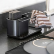 Diskbänksförvaring i metall, ORIO BLACK, 21 x 12 x H 10,5 cm, Svart Diskbänksförvaring i metall, ORIO BLACK, 21 x 12 x H 10,5 cm, Svart