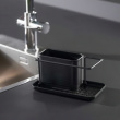 Diskbänksförvaring i metall, ORIO BLACK, 21 x 12 x H 10,5 cm, Svart Diskbänksförvaring i metall, ORIO BLACK, 21 x 12 x H 10,5 cm, Svart
