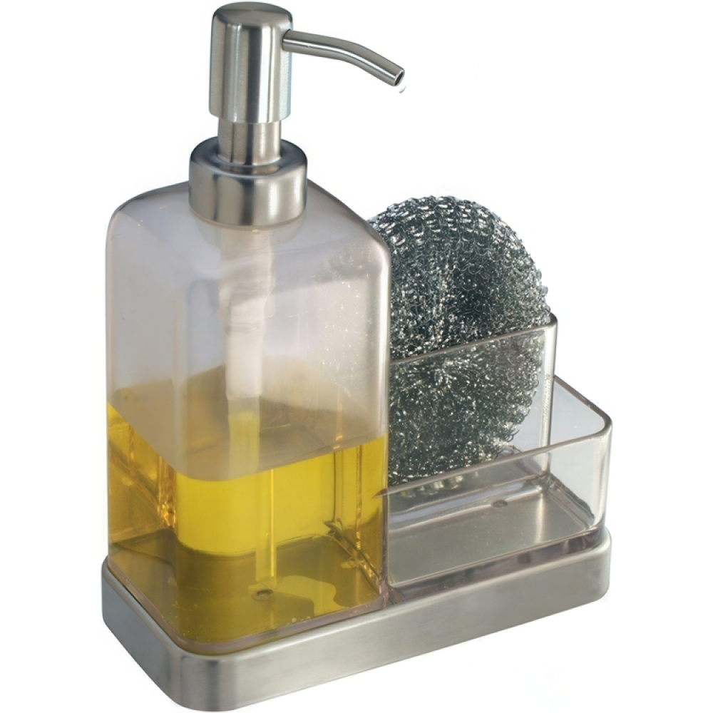 Diskbänksförvaring med Diskmedelspump, ID PUMP CADDY, Klar /Silver i gruppen Förvaring / Köksförvaring / Diskställ och diskbänk hos SmartaSaker.se (40396)