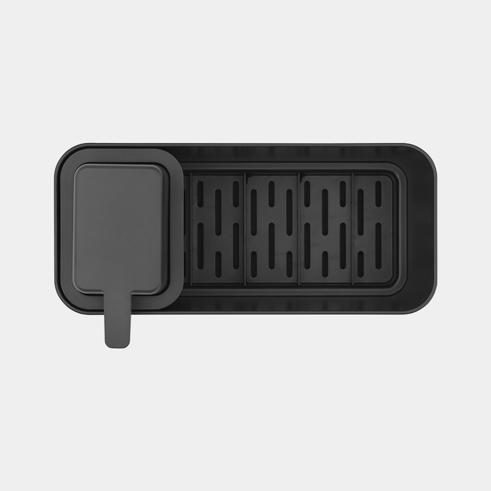 Diskbänksförvaring med Tvåldispenser, SINK ORGANISER SET, 8,5 x 19 x H 11,5 cm, Brabantia, Mörkgrå i gruppen Förvaring / Köksförvaring / Diskställ och diskbänk hos SmartaSaker.se (40401)