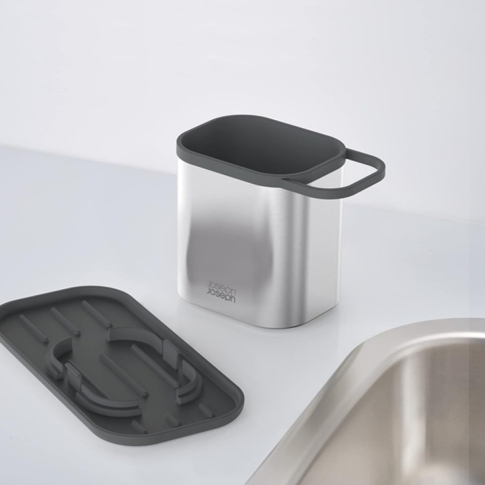 Diskbänksförvaring, DUO STAINLESS STEEL SINK CADDY, 23 x 11,3 x H 13 cm, Joseph Joseph, Silver / Grå i gruppen Förvaring / Köksförvaring / Diskställ och diskbänk hos SmartaSaker.se (40403)