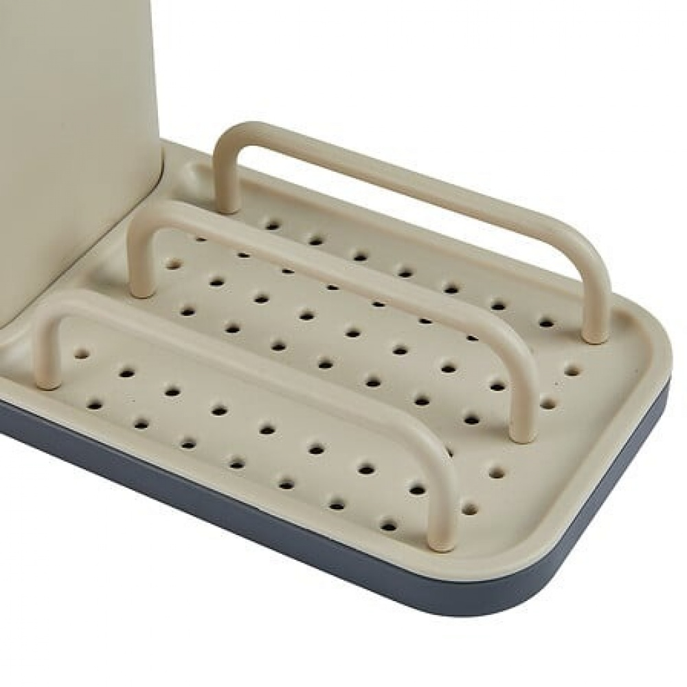 Diskbänksförvaring, NEO 3 IN 1, 21 x 9 x H14,5 cm, Beige / Grey i gruppen Förvaring / Köksförvaring / Diskställ och diskbänk hos SmartaSaker.se (40404)