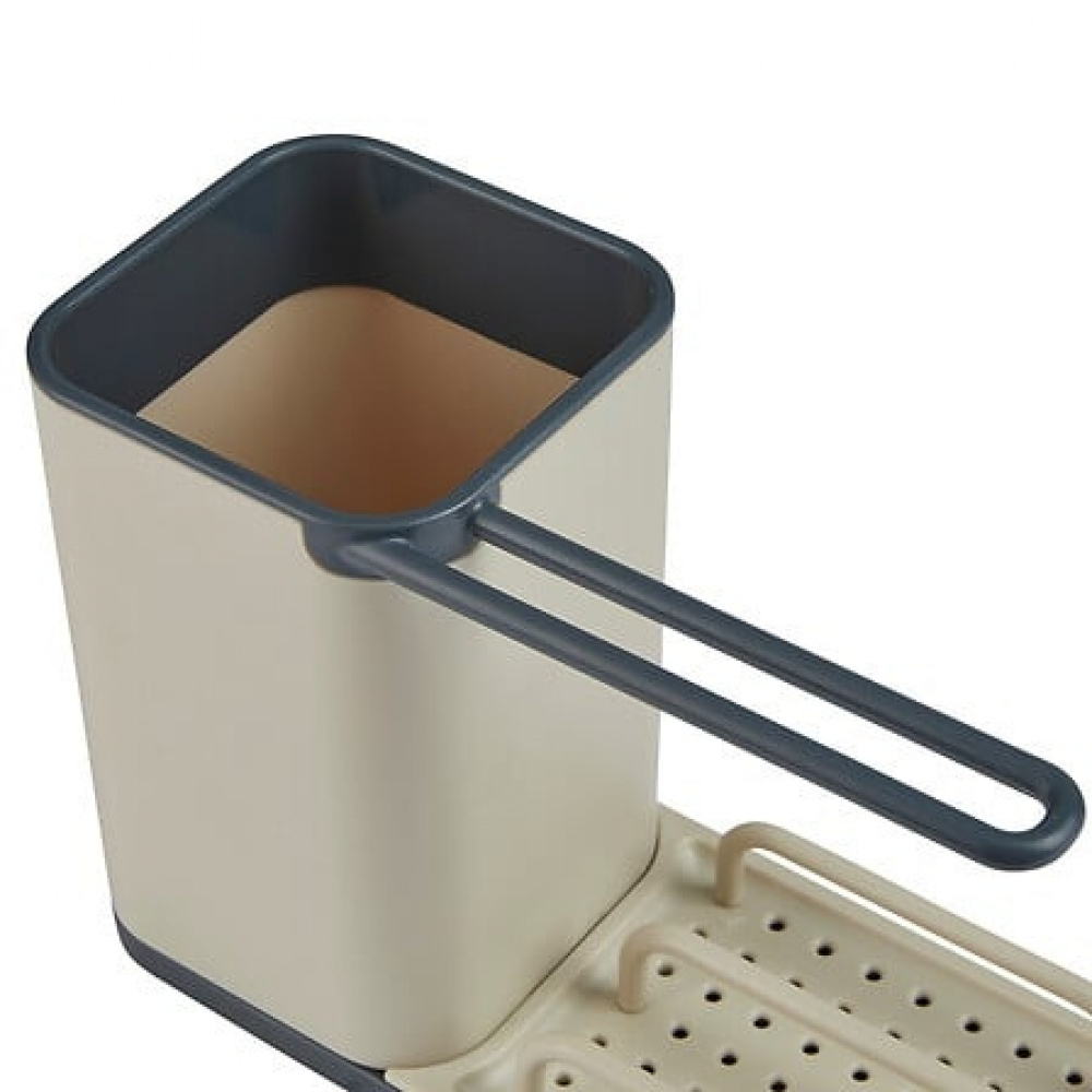 Diskbänksförvaring, NEO 3 IN 1, 21 x 9 x H14,5 cm, Beige / Grey i gruppen Förvaring / Köksförvaring / Diskställ och diskbänk hos SmartaSaker.se (40404)