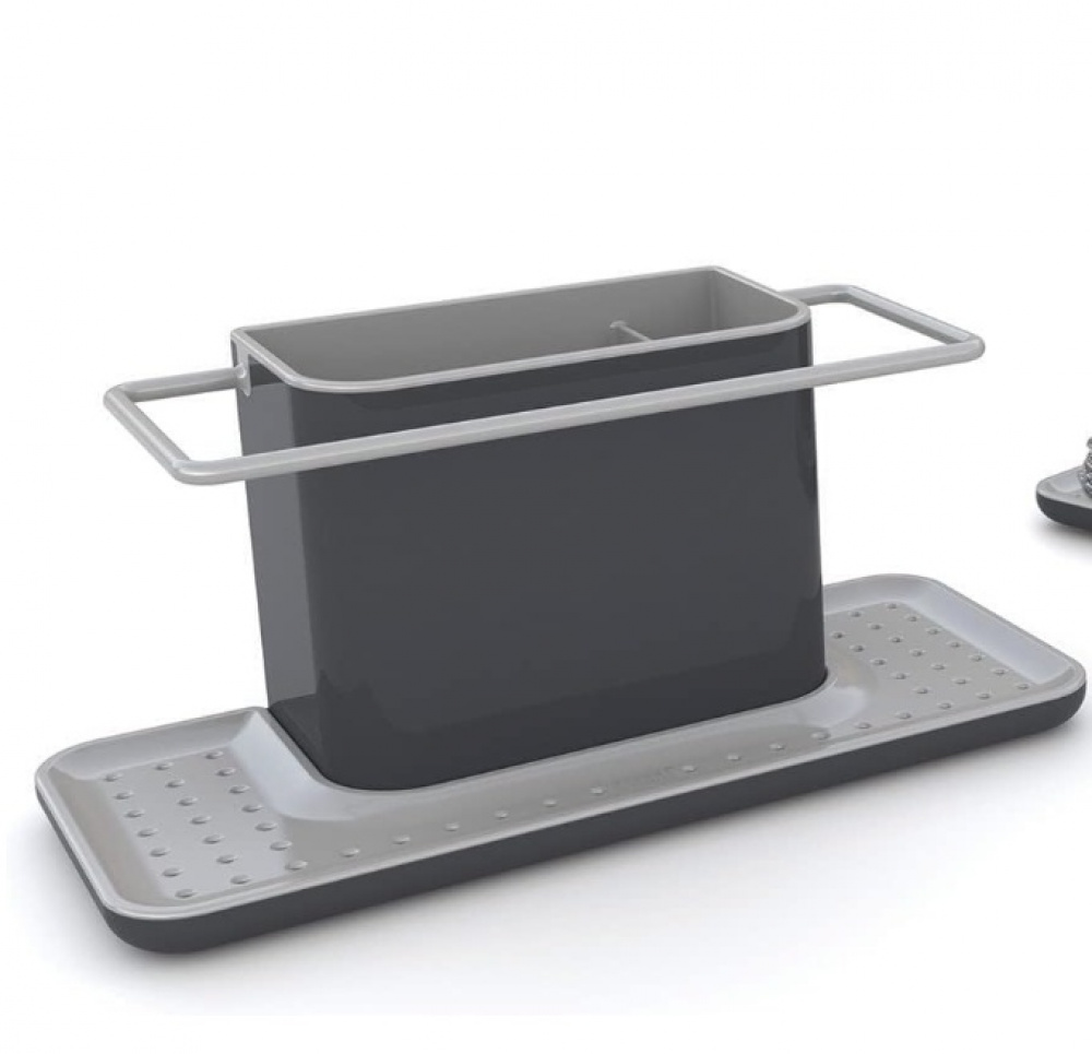 Diskbänksförvaring, SINK-CADDY LARGE, 30,5 x 13 x H 13 cm , Joseph Joseph, Mörkgrå i gruppen Förvaring / Köksförvaring / Diskställ och diskbänk hos SmartaSaker.se (40406)