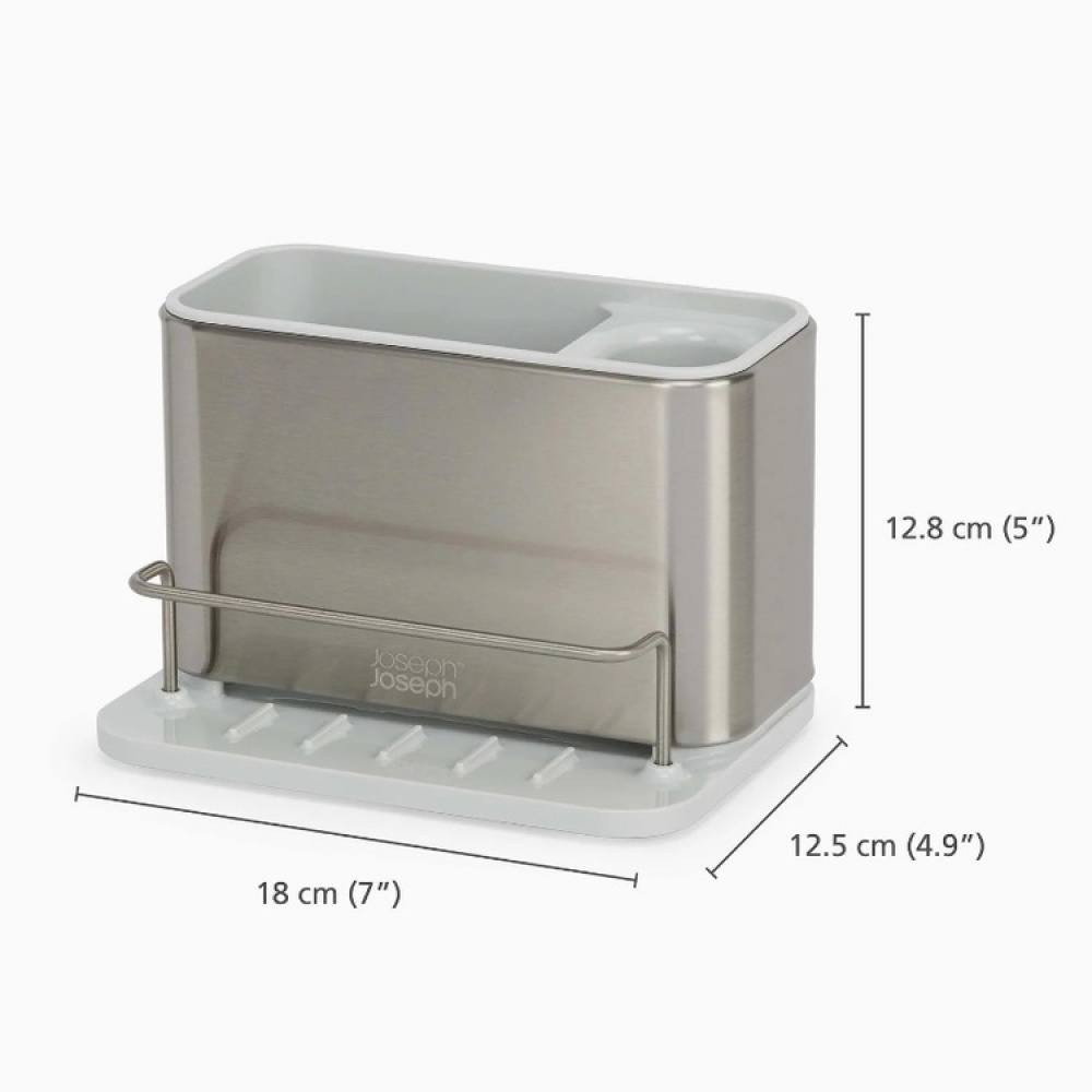 Diskbänksförvaring, SURFACES STAINLESS STEEL SINK CADDY, Joseph Joseph, Silver / Ljusgrå i gruppen Förvaring / Köksförvaring / Diskställ och diskbänk hos SmartaSaker.se (40411)