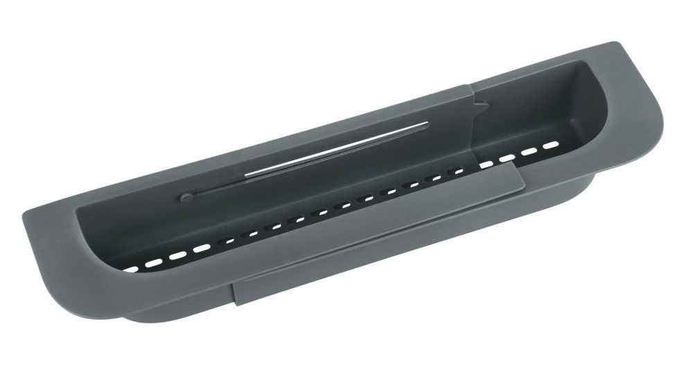 Diskbänksförvaring, Över diskho, SINK CADDY, 35,5 ~ 49,4 x 8,5 x H 5,5 cm, Mörkgrå i gruppen Förvaring / Köksförvaring / Diskställ och diskbänk hos SmartaSaker.se (40412)