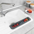 Diskbänksförvaring, Över diskho, SINK CADDY, 35,5 ~ 49,4 x 8,5 x H 5,5 cm, Mörkgrå Diskbänksförvaring, Över diskho, SINK CADDY, 35,5 ~ 49,4 x 8,5 x H 5,5 cm, Mörkgrå