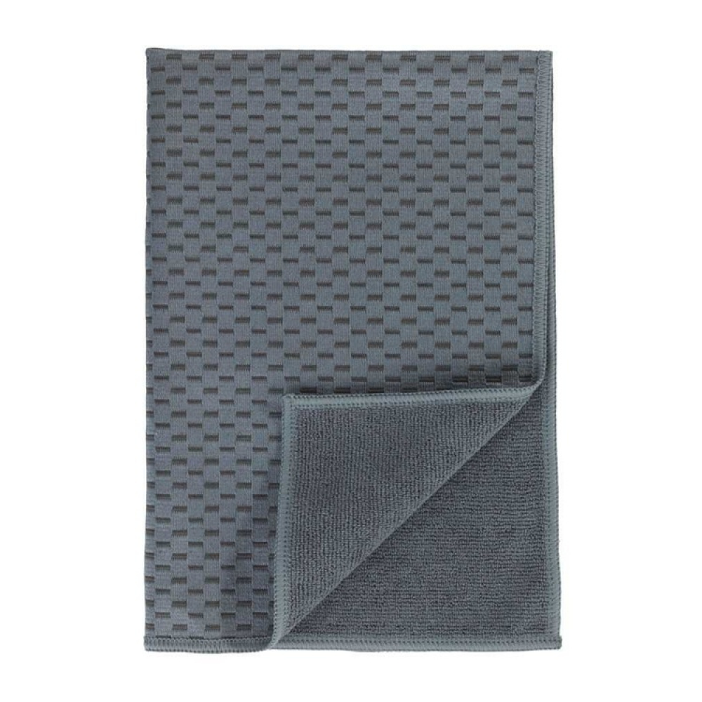 Diskhanddukar för Glas, 2 st, MIKO GLASS TOWELS, 40 x H 60 cm, Grå / Turkos i gruppen Förvaring / Städförvaring och sopsortering / Städtrasor och borstar hos SmartaSaker.se (40414)