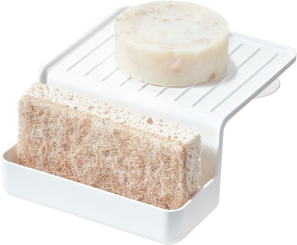 Diskho-förvaring, över kant, ID RPET DOUBLE SUCTION SINK CADDY, 13 x 16,2 x H 6,4 cm, Vit i gruppen Förvaring / Köksförvaring / Diskställ och diskbänk hos SmartaSaker.se (40417)